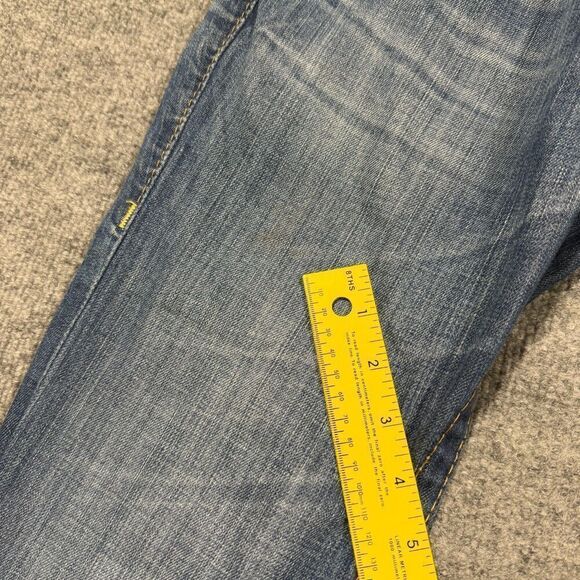 True Religion Jeans Womens 29 Straight Thick Stitch Flap Denim Medium Wash 29x28 - Picture 9 of 11